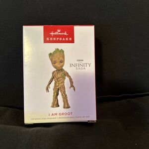 Hallmark Keepsake 2022 Groot Ornament - Red and Brown